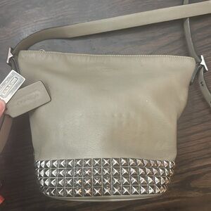 Coach Bleecker Leather Stud Mini Duffle Bag